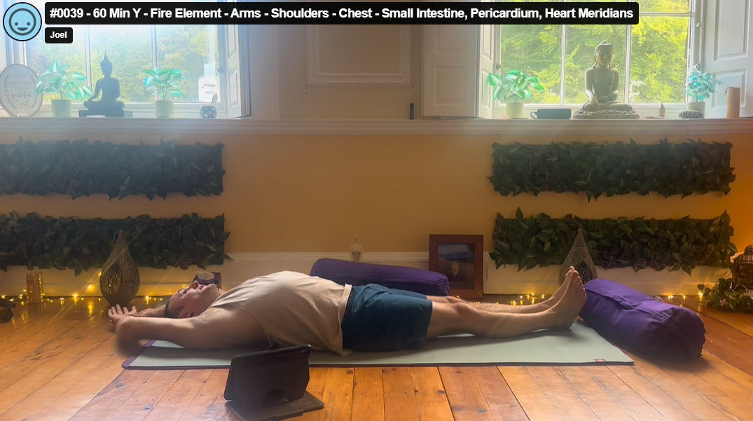 0039 – 60 Min Y – Fire Element – Arms – Shoulders – Chest – Small Intestine, Pericardium, Heart Meridians